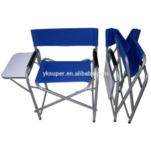 2015 de alta calidad Muebles de exterior plegable de aluminio Director silla con mesa lateral